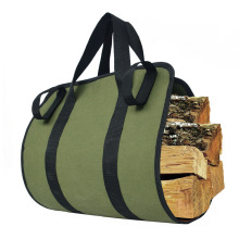 Canvas Log Holder Firewood Carrier Tote Bag Fireplace Wood Stove